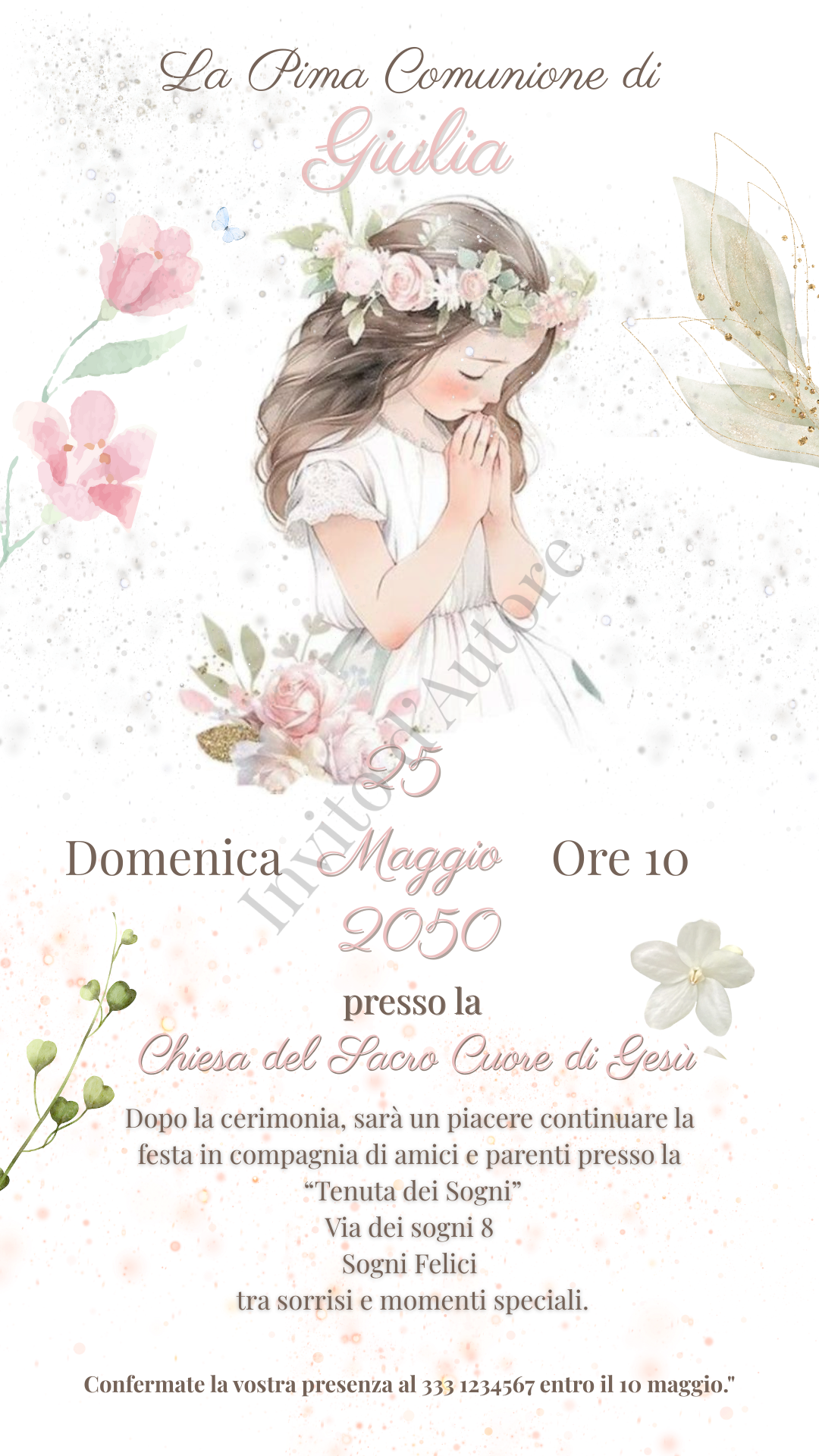 Prima Comunione – Tonalità Rosa