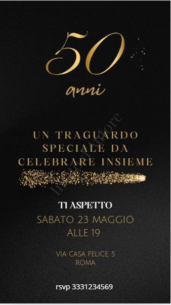 Compleanno Black Gold