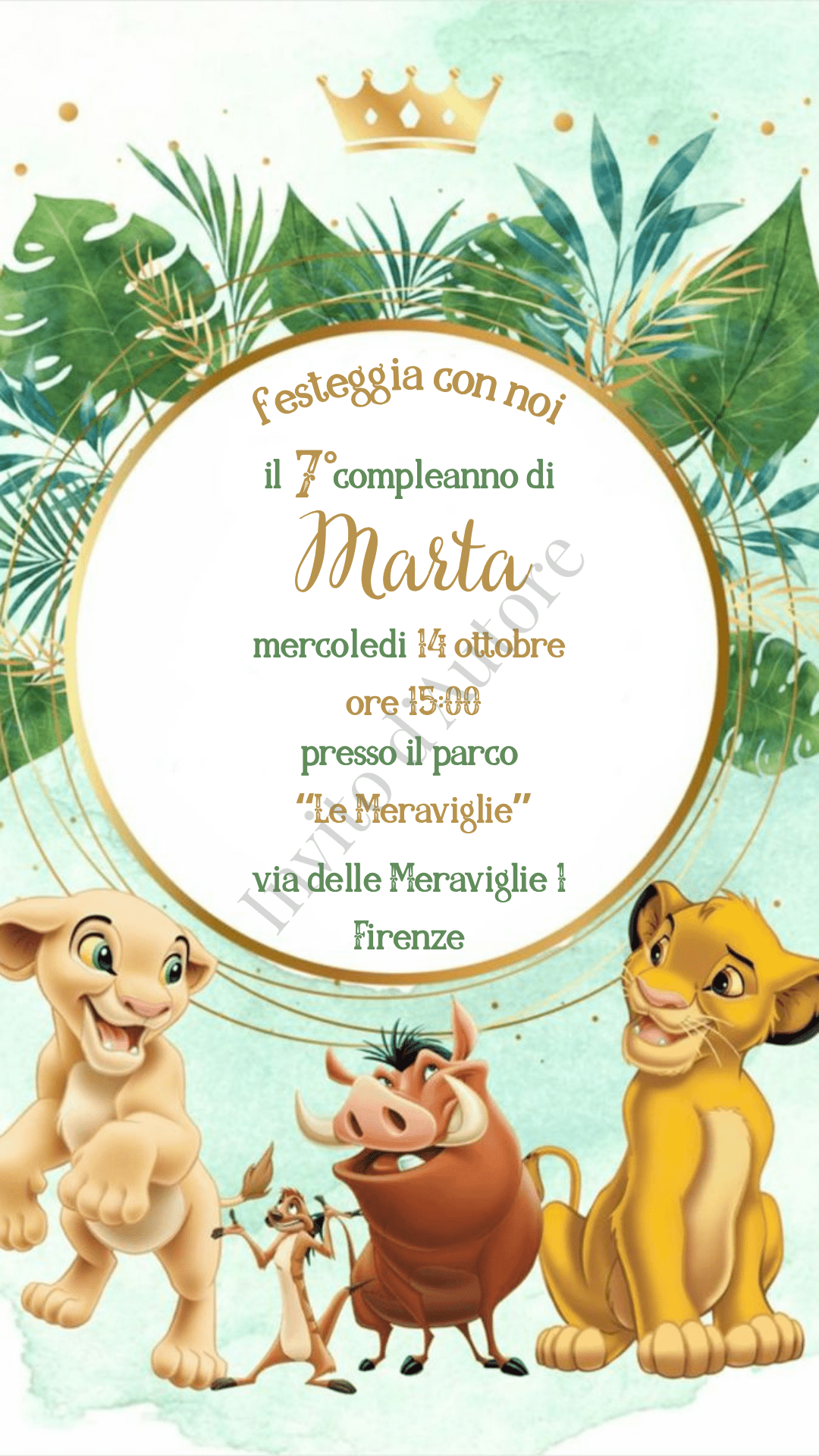 Compleanno nella savana